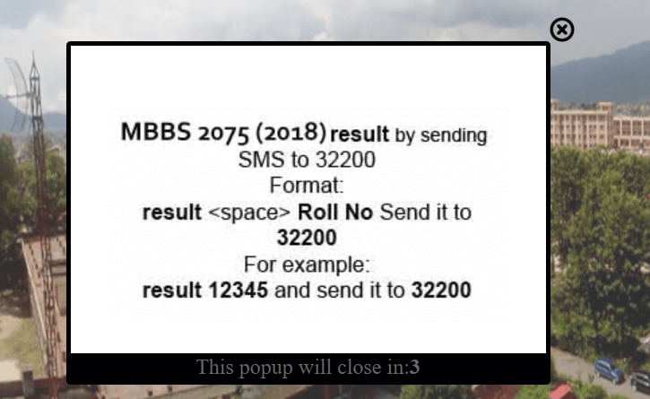 mbbs result 2077