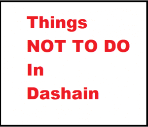 things not to do in dashain