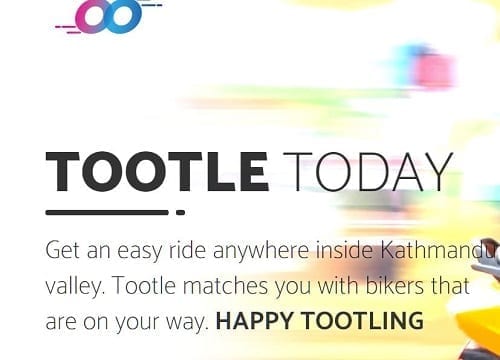 Tootle App Mobile based motorbike ridesharing platform in Nepal