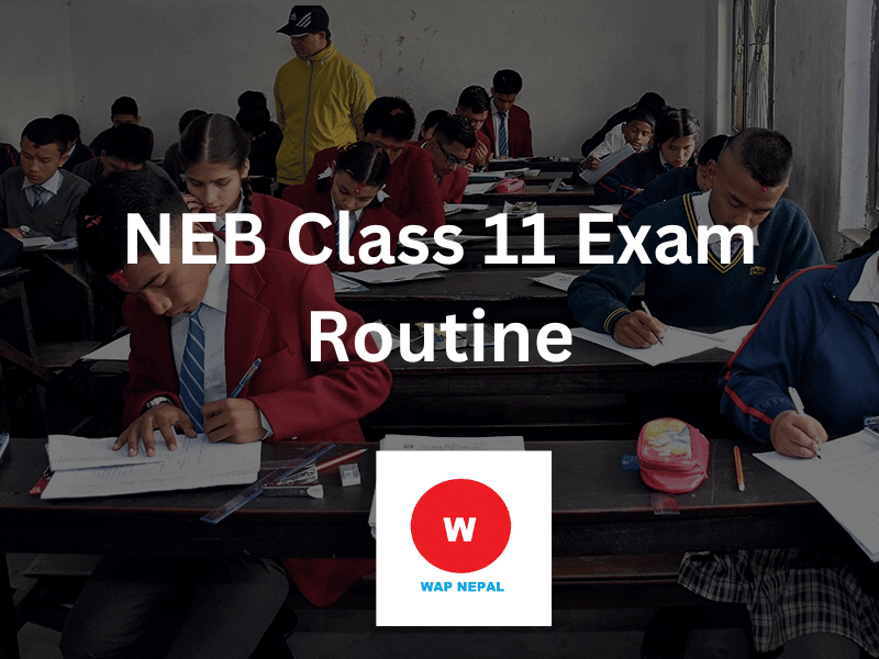 NEB Class 11 exam routine 2080