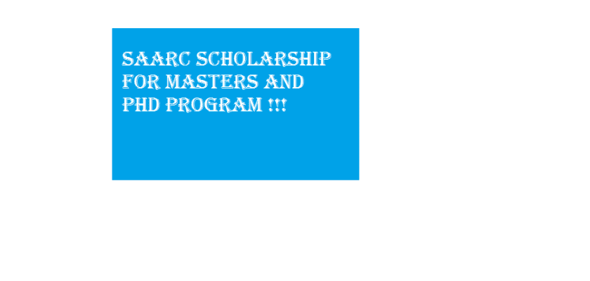 SAARC scholarship