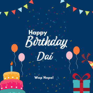 Happy birthday wish in Nepali for Brother Dai