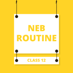 NEB Class 12 Routine